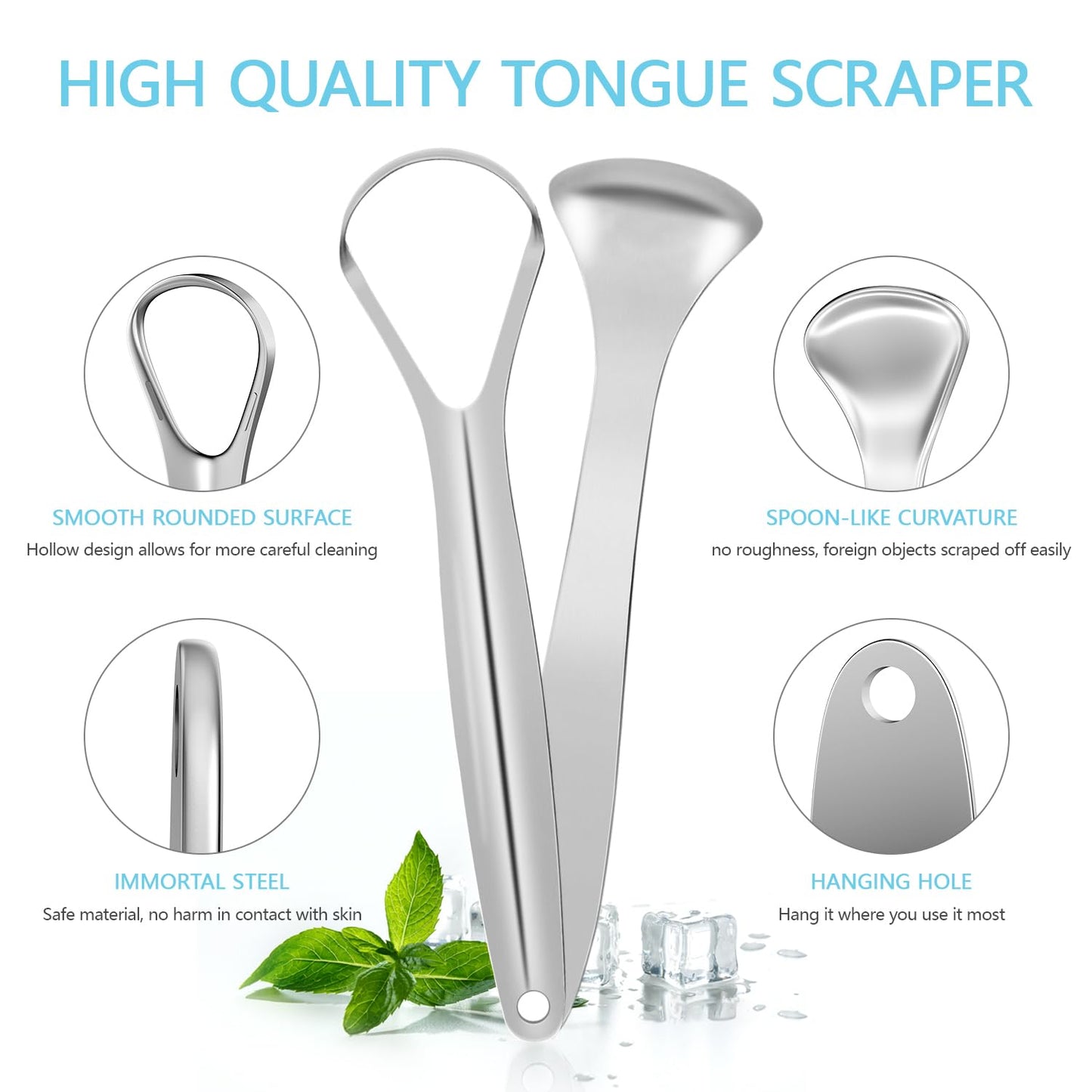 Tongue Scraper Set (3pcs)